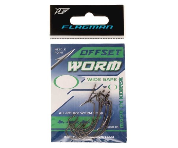 Kabliukai Ofsetiniai Worm Wide Gape