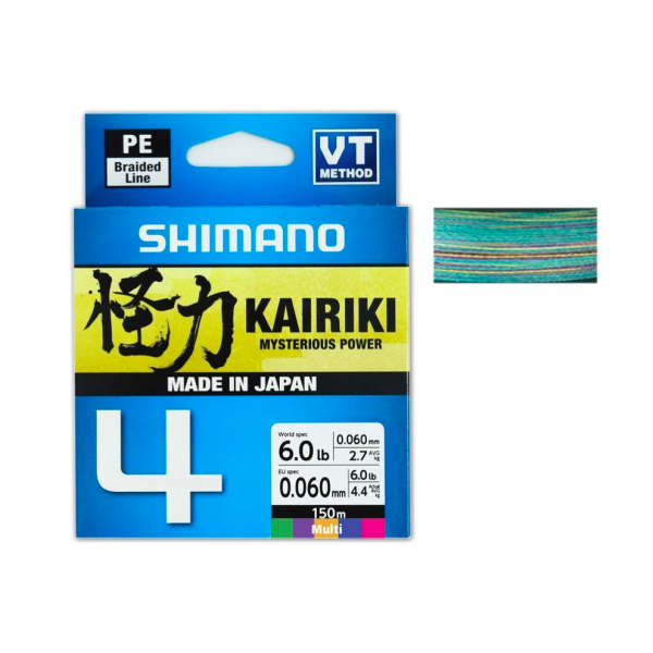 Pintas valas Shimano Kairiki 4 150m Multi Color