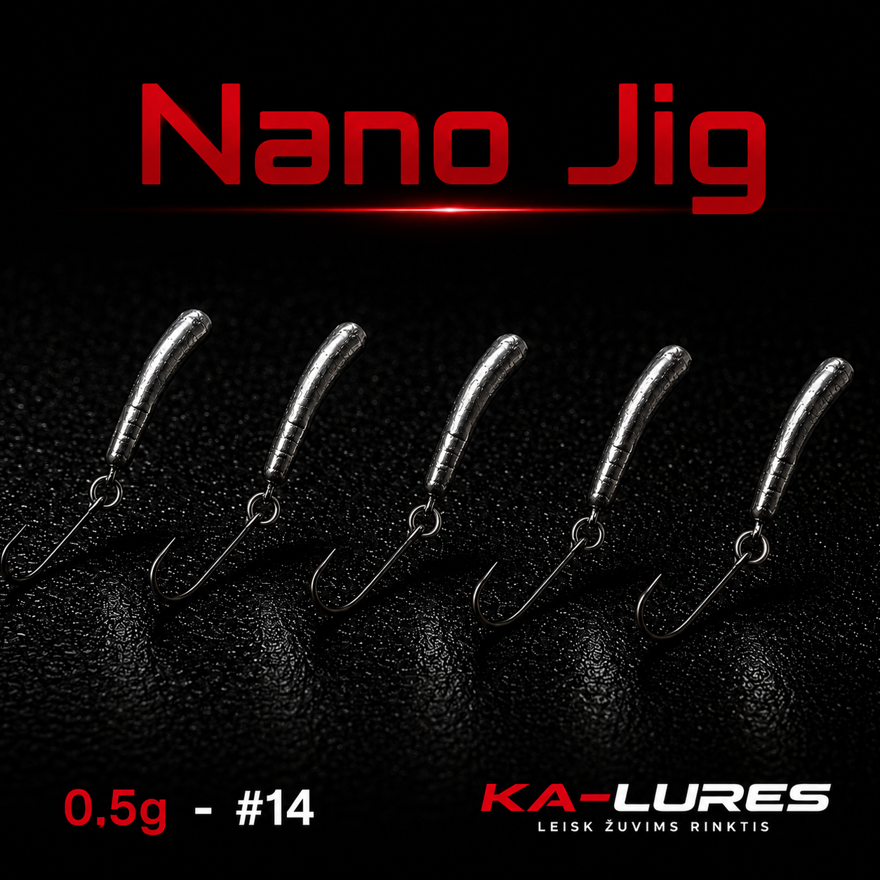 Ka-Lures Nano Jig Rig sistemėlė Bananas 0.5g/ 5vnt