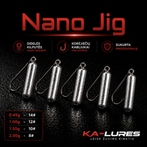 Ka-Lures Nano Jig Rig sistemėlė Pagaliukas 0.45-2g/ 5vnt