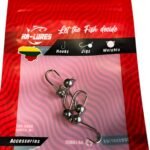 KA-Lures Avižėlių rinkinukas 5vnt/pak #14 0,5g Nikelis be užkarpėlių