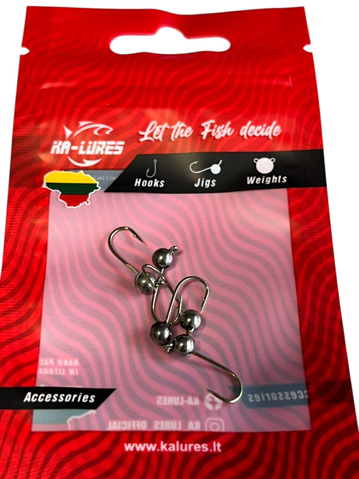 KA-Lures Avižėlių rinkinukas 5vnt/pak #14 0,5g Nikelis be užkarpėlių