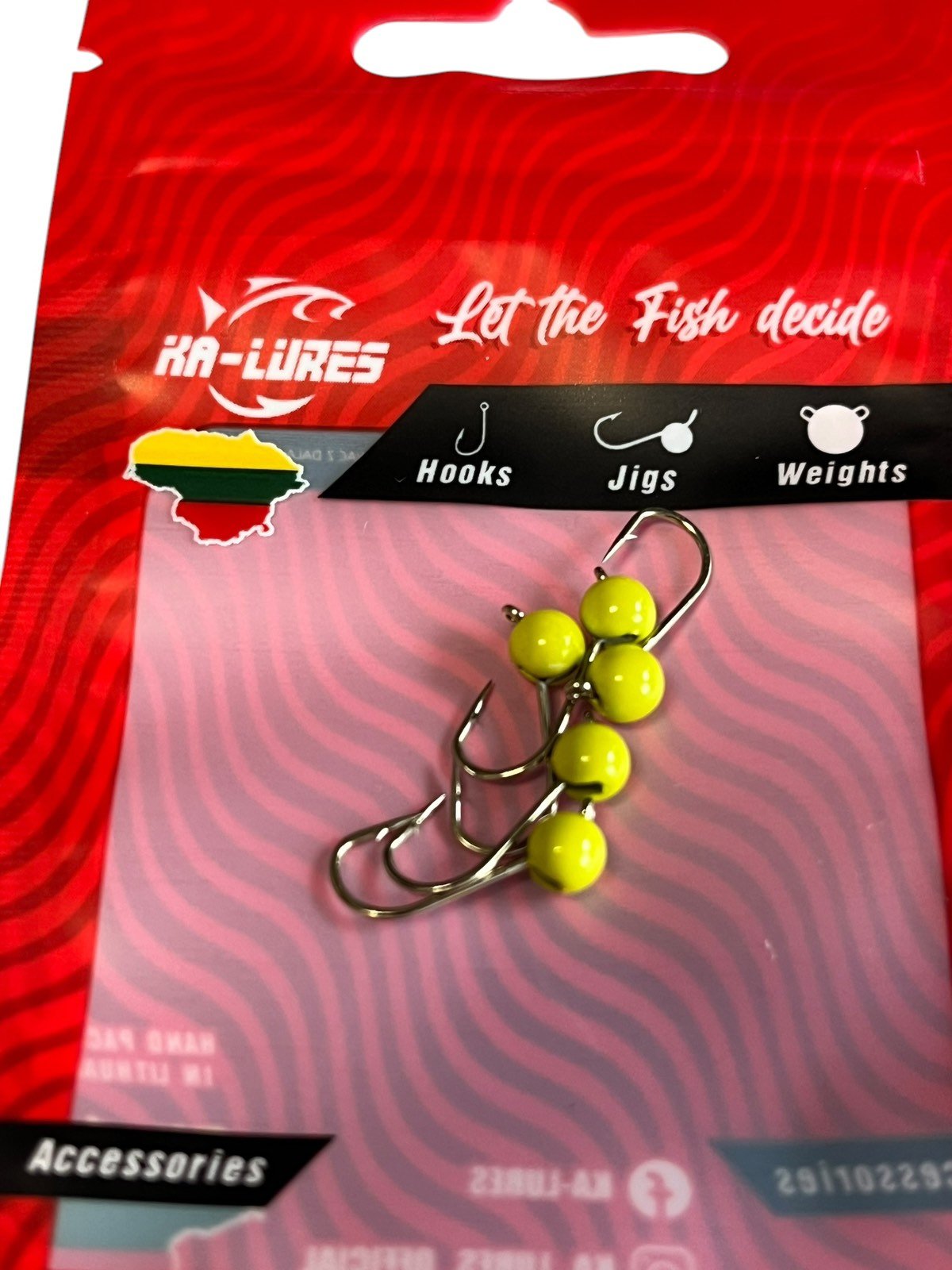 KA-Lures Avižėlių rinkinukas 5vnt/pak #16 0,4g Olive be užkarpėlių