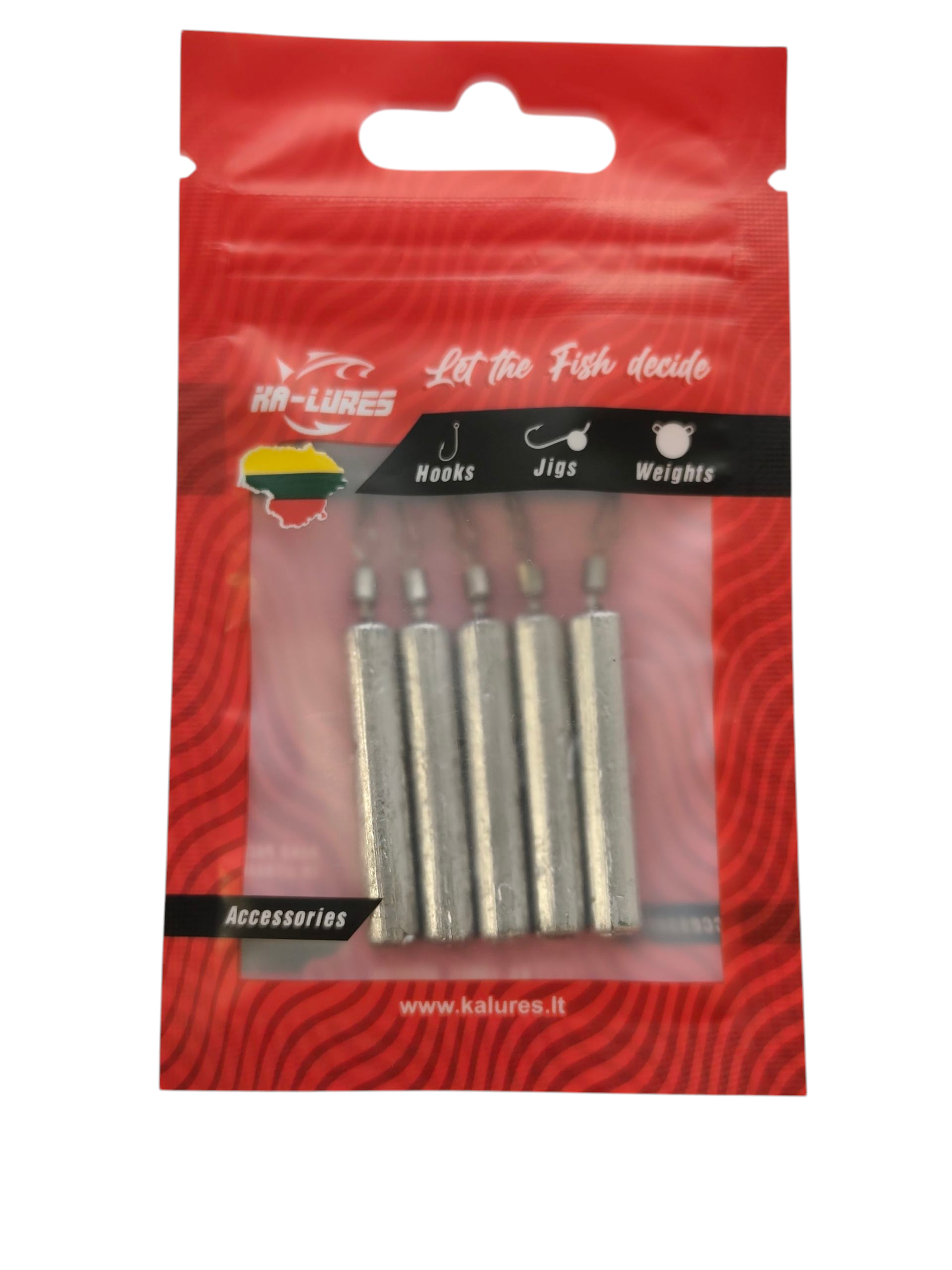 KA-Lures švininiai svareliai Drop-Shot "Lazdelė" 5vnt/pak