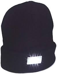 Šilta kepurė su LED apšvietimu (su baterijomis)