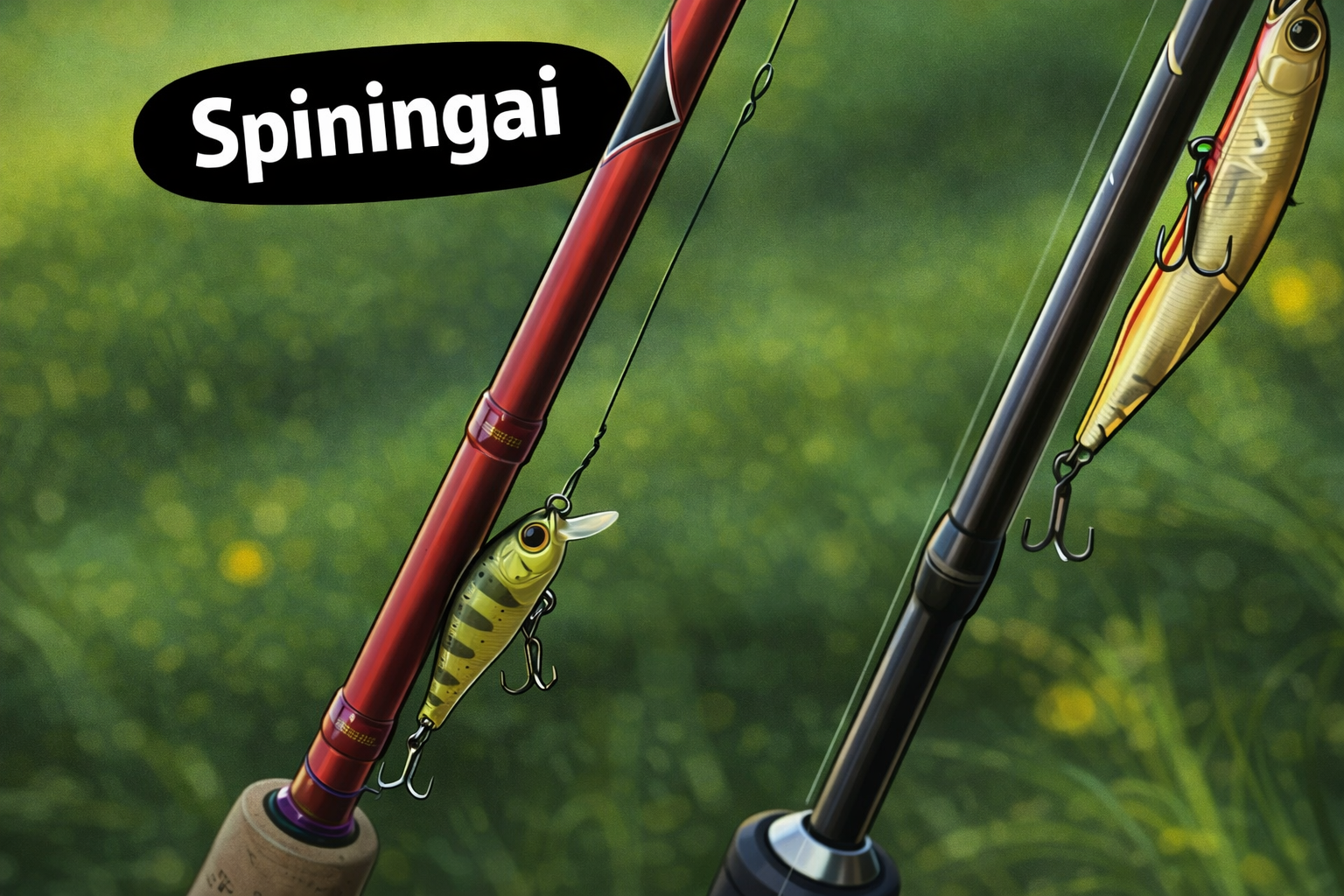 Spiningai ir dėklai