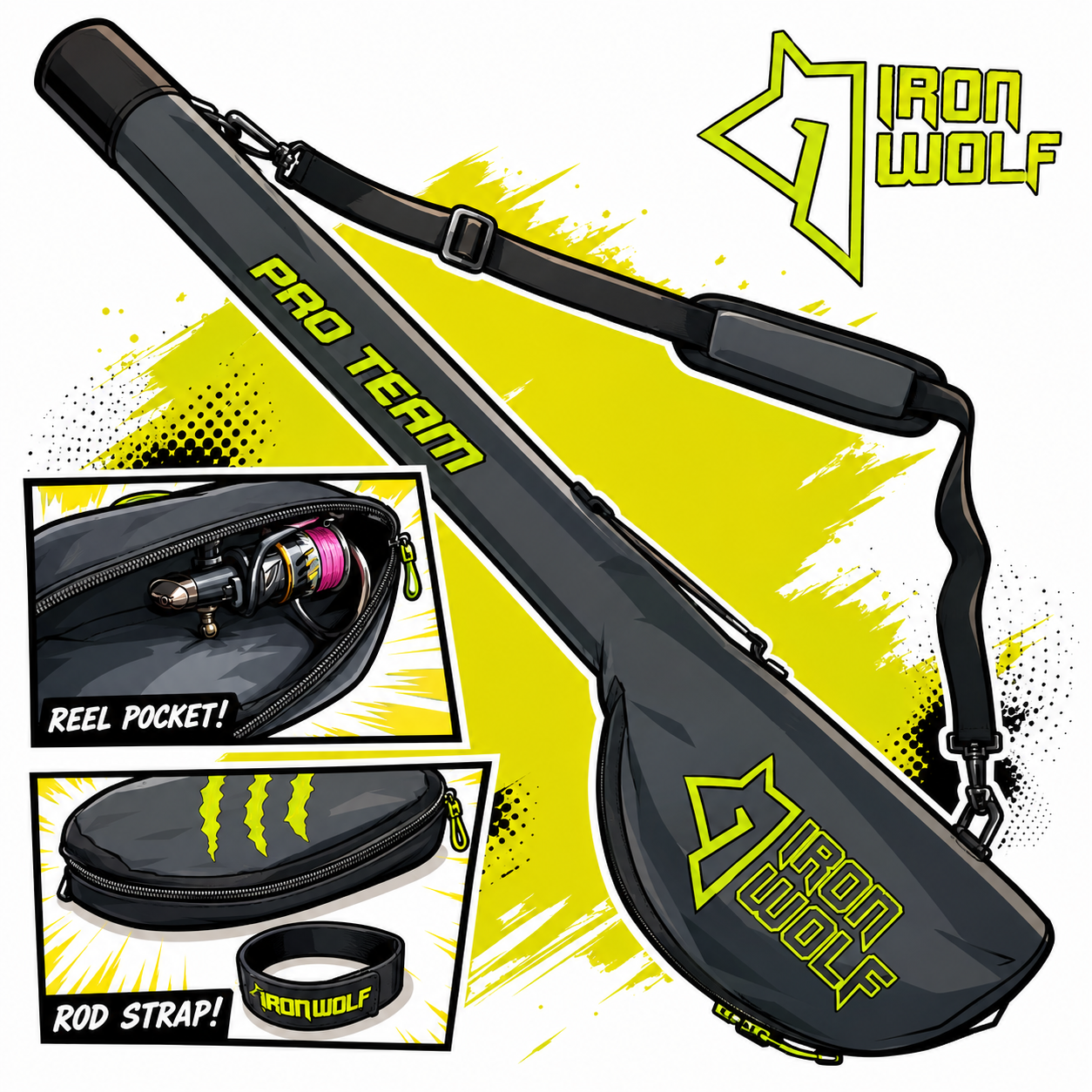 Meškerių dėklas Iron Wolf Pro