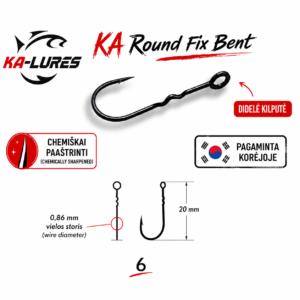 KA Round Fix Bent kabliukai #6