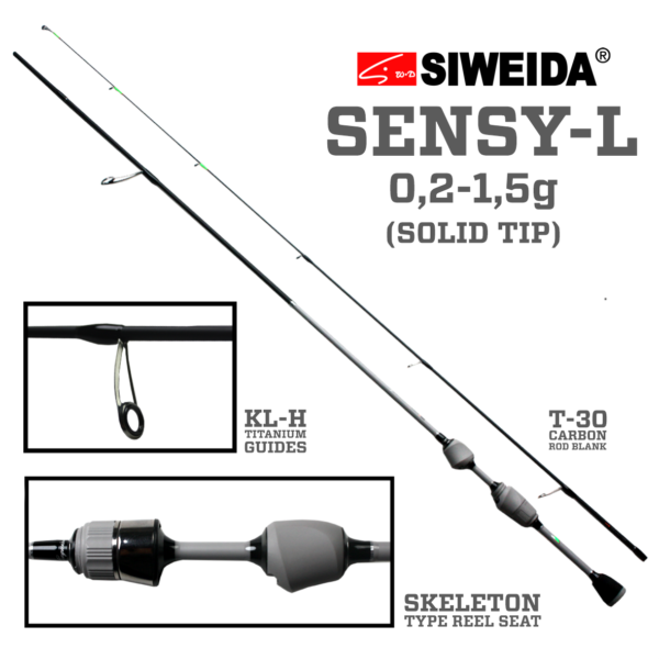 Spiningas Siweida SENSY 175cm 0.2-1.5g